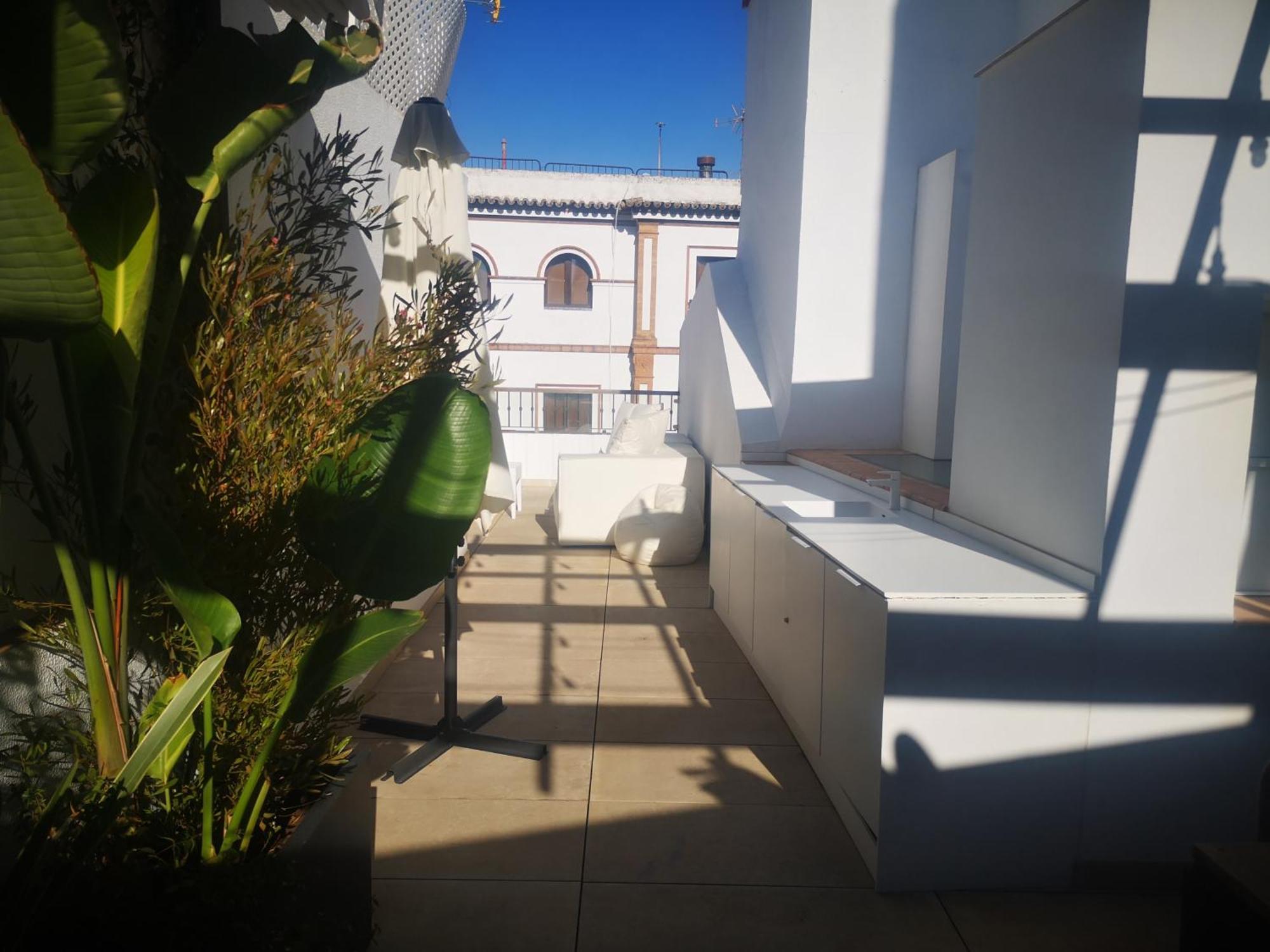 Ferienwohnung Duplex Luxury Giralda With Terrace Sevilla Exterior foto